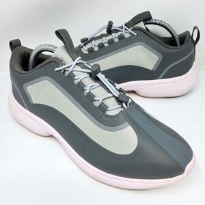 Vionic Guinn Waterproof Sneakers Womens Size 8 Gray Pink Hiking Running Comfort